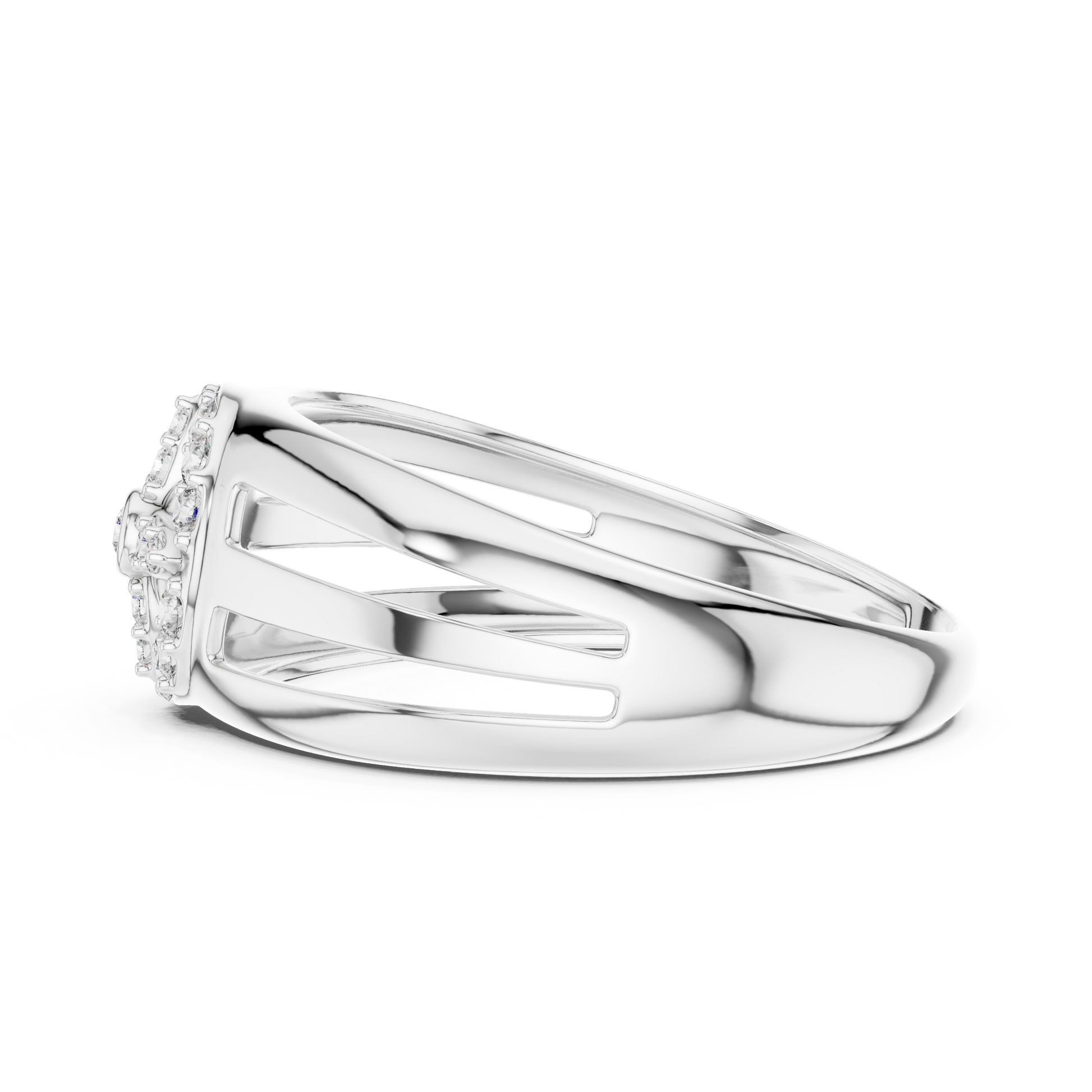 Sterling Silver Celestial Starburst Signet Ring – Classic Men’s Heirloom Band
