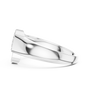 The Overlapping Trio Oval Cluster Moissanite Ring in Sterling Silver