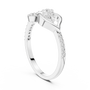 925 Sterling Silver Interlocking Infinity Loop Marquise Statement Eternity Ring
