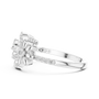 The Floral Spiral Paisley Pavé Moissanite Diamond Cocktail Ring for Women