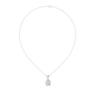 925 Sterling Silver 1 CT Round Cut Moissanite Prong Setting Solitire Diamond Pendant Necklace