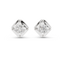 1.0 CT Round Cut 925 Sterling Silver Solitaire Moissanite Dailywear Stud Earrings