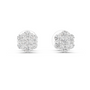 0.84 CT Round Cut 925 Sterling Silver Solitaire Moissanite Dailywear Stud Earrings