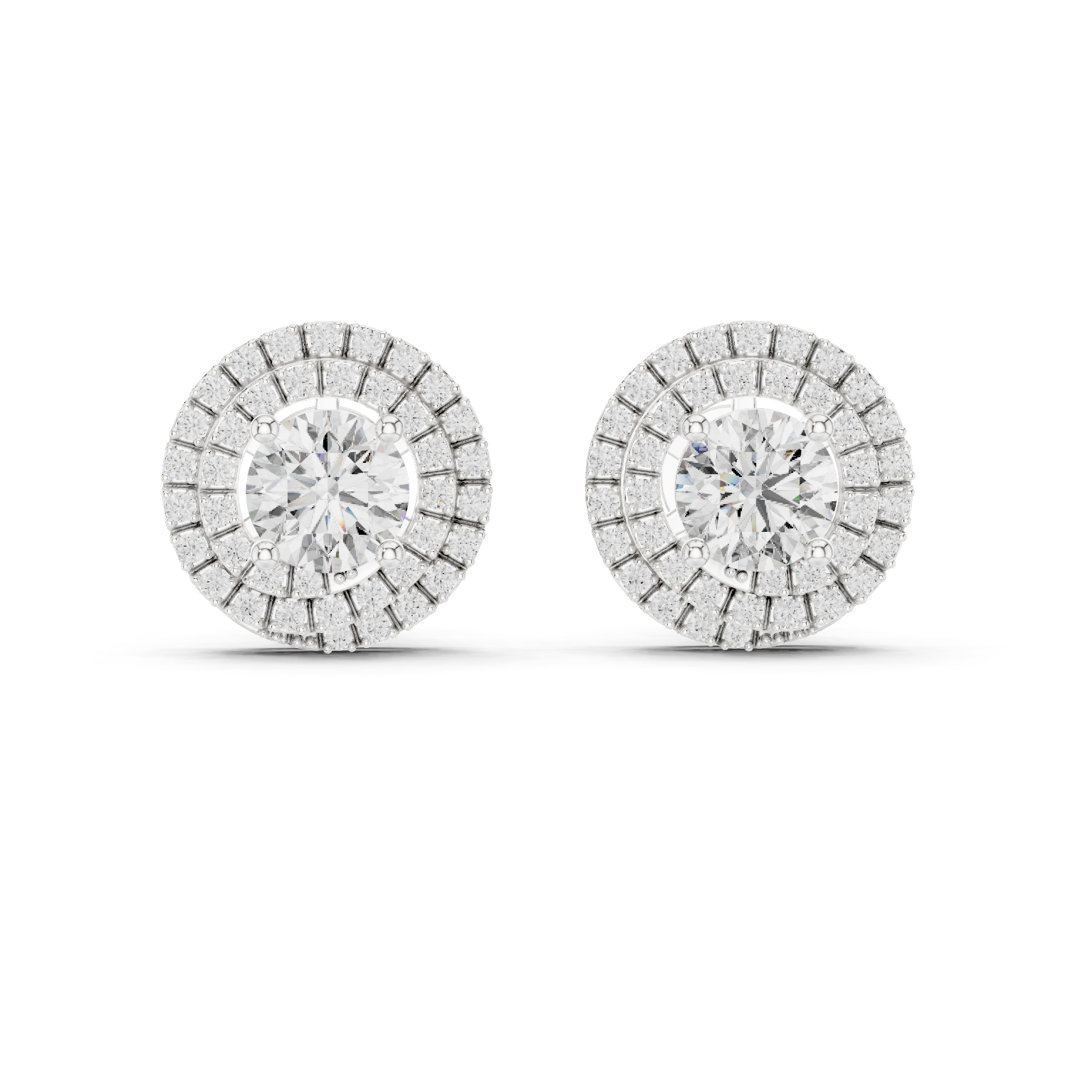 2.5 CT Round Cut 925 Sterling Silver Solitaire Moissanite Everywear Stud Earrings
