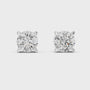 Round Cut 925 Sterling Silver Solitaire Moissanite Dailywear Stud Earrings