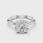Round Brilliant Cut Moissanite Diamond Classic and Elegant Solitaire Engagement Ring