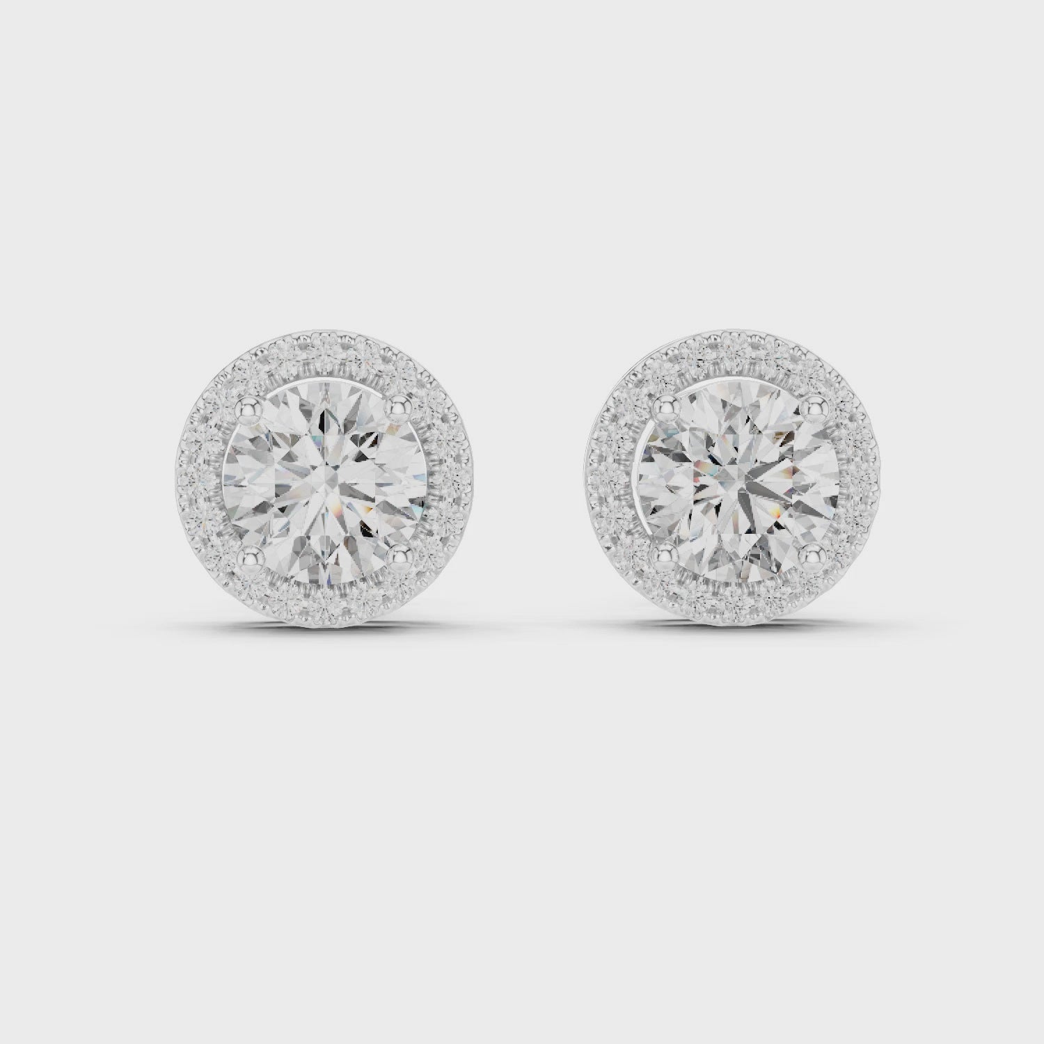 5 CT Round Cut 925 Sterling Silver Solitaire Moissanite Dailywear Stud Earrings