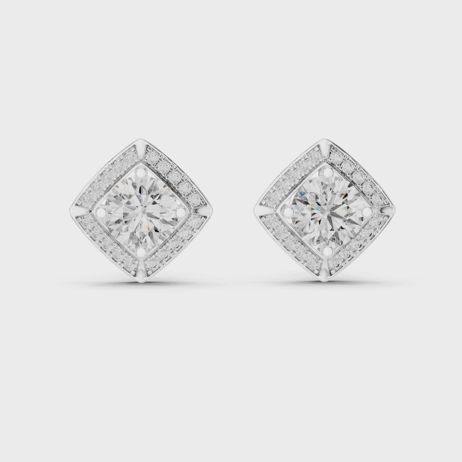 2.5 CT Round Cut 925 Sterling Silver Solitaire Moissanite Dailywear Stud Earrings