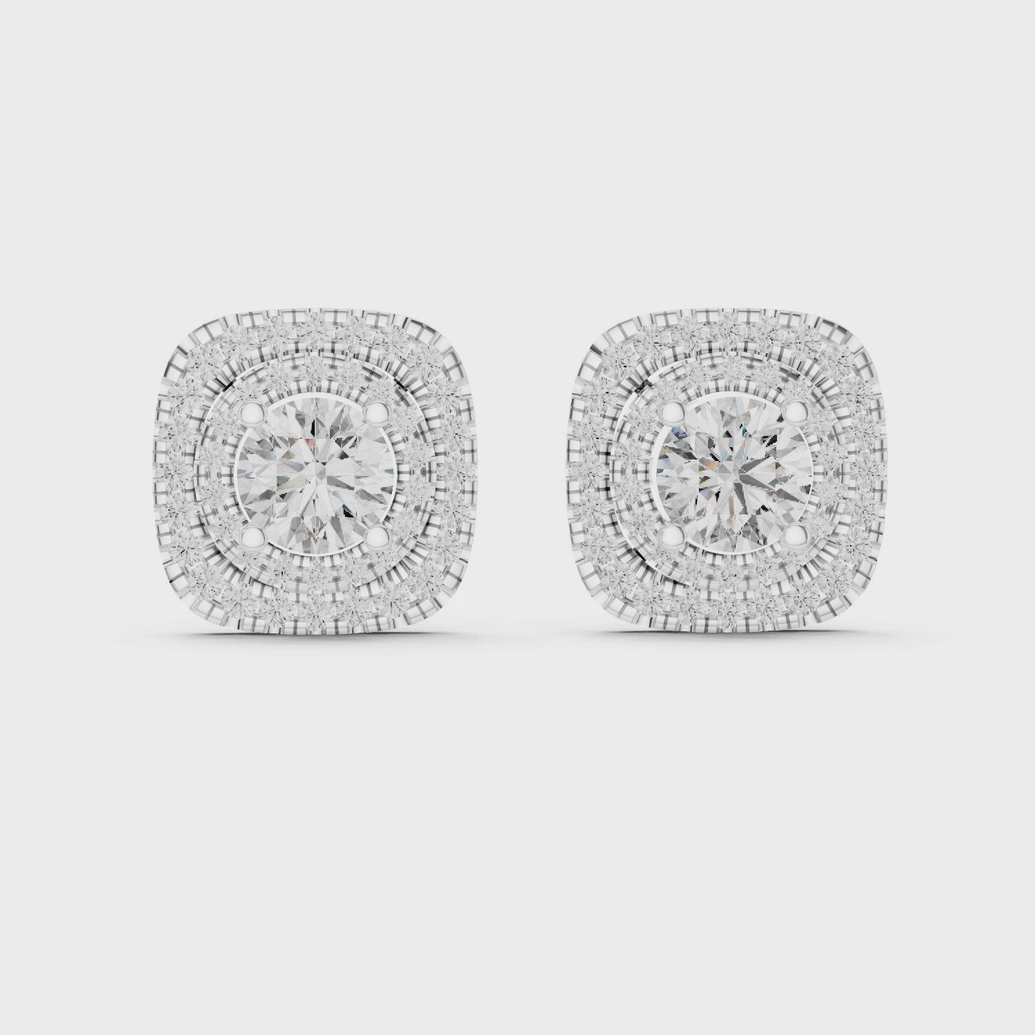 Sterling Silver 2.5 CT Round Cut Solitaire Moissanite Everyday Stud Earrings