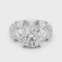 3 CT Round Cut VVS Luxe Secret Garden Moissanite Diamond Ring 925 Sterling Silver