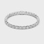 Fashion Emerald Moissanite Tennis Sterling Silver Bracelet