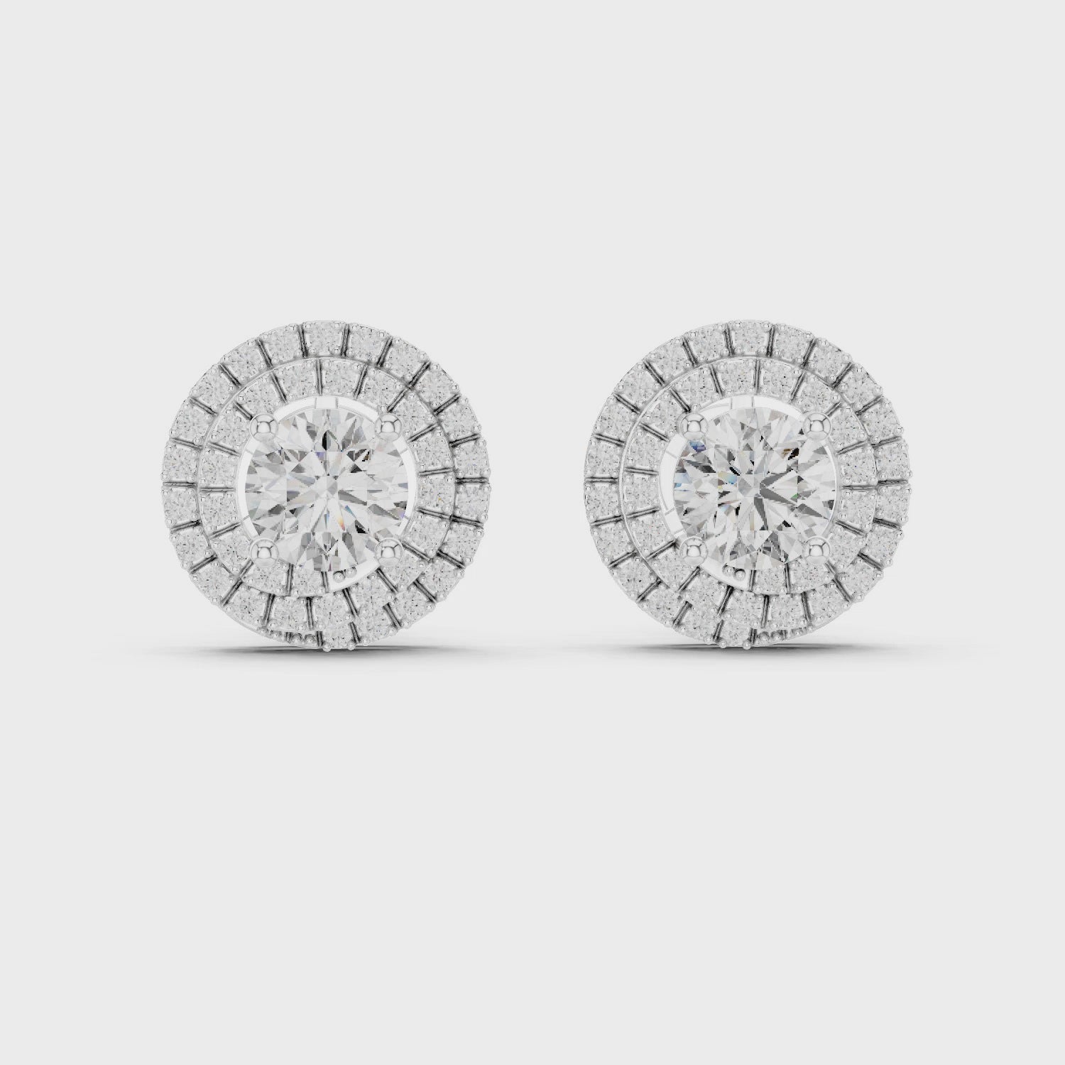 2.5 CT Round Cut 925 Sterling Silver Solitaire Moissanite Everywear Stud Earrings