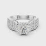 2 CT Round Cut VVS FlyerFit Encore Moissanite Diamond Ring 925 Sterling Silver