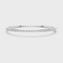 Round Cut 925 Sterling Silver Pavé Setting Moissanite Diamond Eternity Line Bracelet